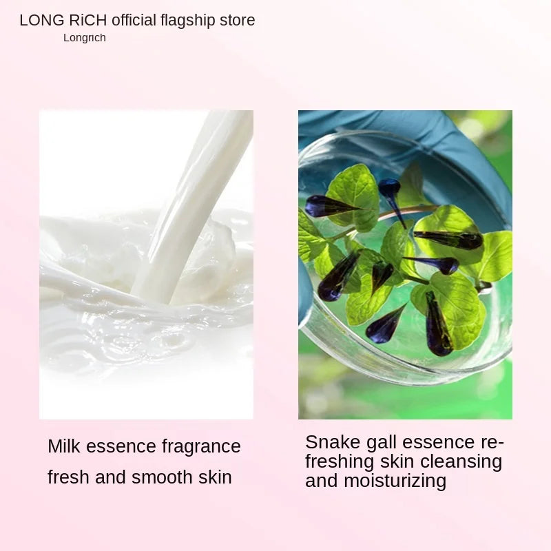 Cy Longliqi Snake Gall Milk Soap Face Washing Bath Hand Washing Household Soap Body Bath Soap