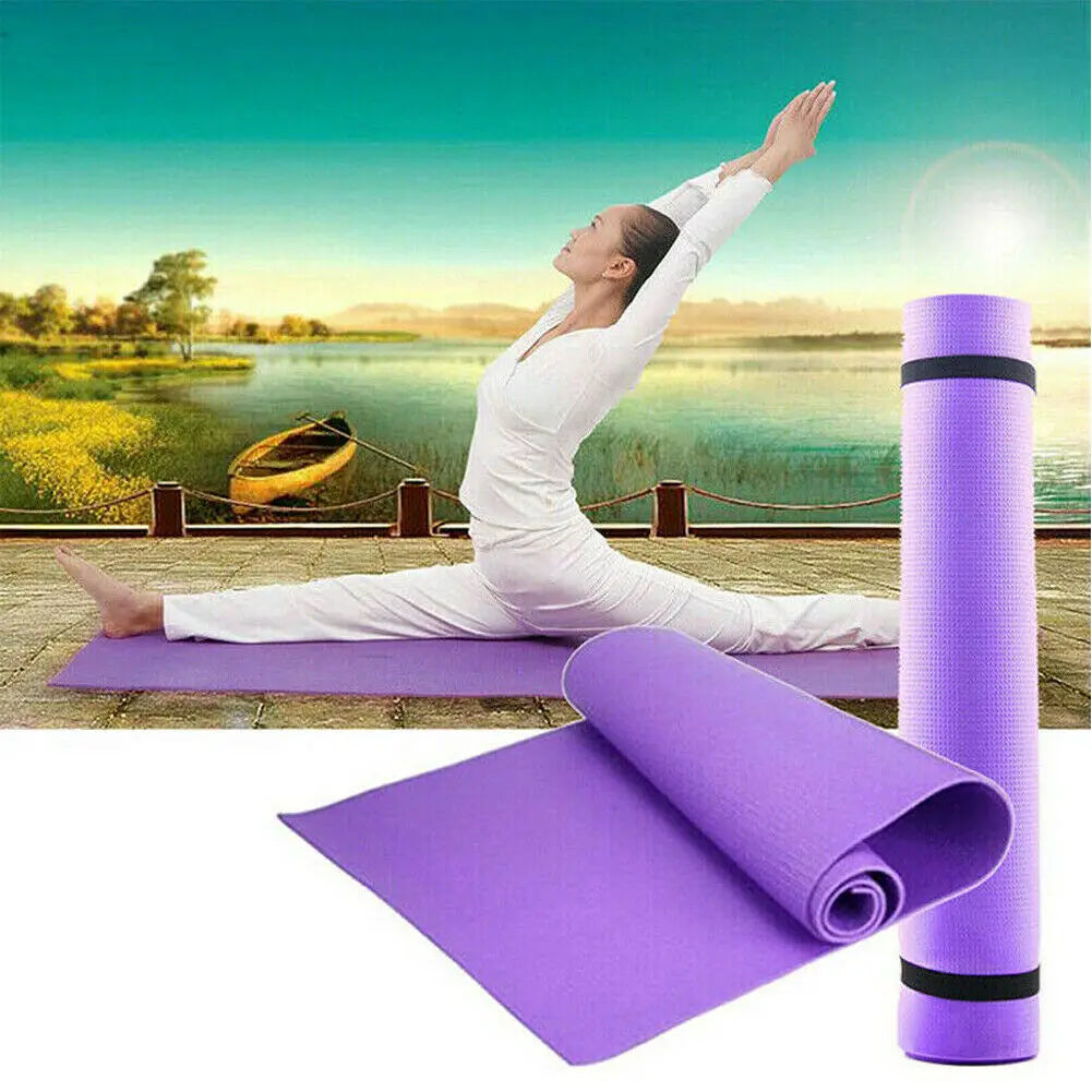 Yoga Mat Thick Non-slip Pilates Workout Fitness Exercise Pad Gym Workout Home Non-slip Indoor Fitness Yoga Mats