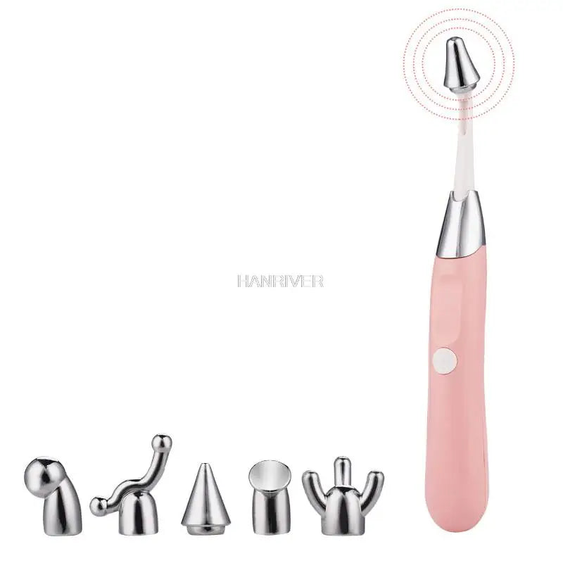 6 in 1 Body Massager Electric Tinnitus Relief Massager Anti Aging Face Firming Massager Skin Tightening Stick Ear Pain Relief