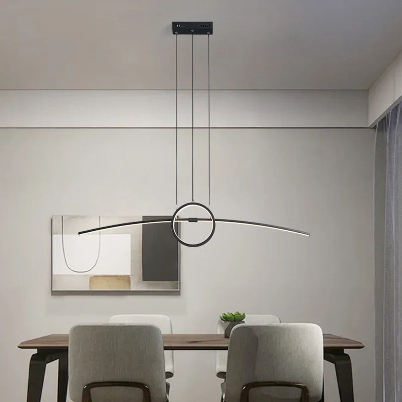 L100CM New Creative Modern LED Pendant Lights Hanging Pendant Lamp For Dining Room Living Room Kitchen 85-265V Smart Home Alexa