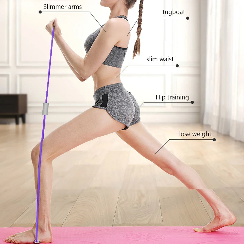 8F Yoga Puller Home Fitness Equipment Shoulder Open Back Training Stretch Stretch Elastic Band Pilates Yoga Accessories