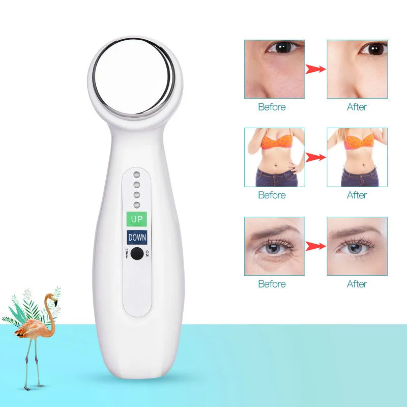 1Mhz 3Mhz Electric Ultrasonic Face Cleanser Massager 7 Colors Photon Sonic Lifting Facial Skin Care Anti Aging Wrinkle Removal