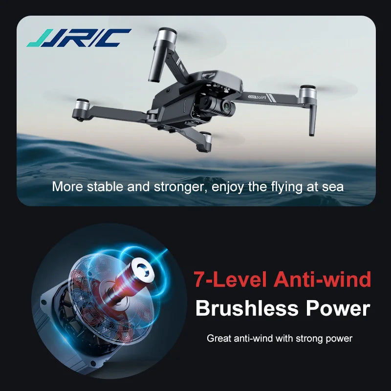 JJRC X19 RC Drone GPS Brushless with 4K Two-axis Gimbal Dual Camera Professional 5G Foldable obstacle Avoidance  Quadcopter