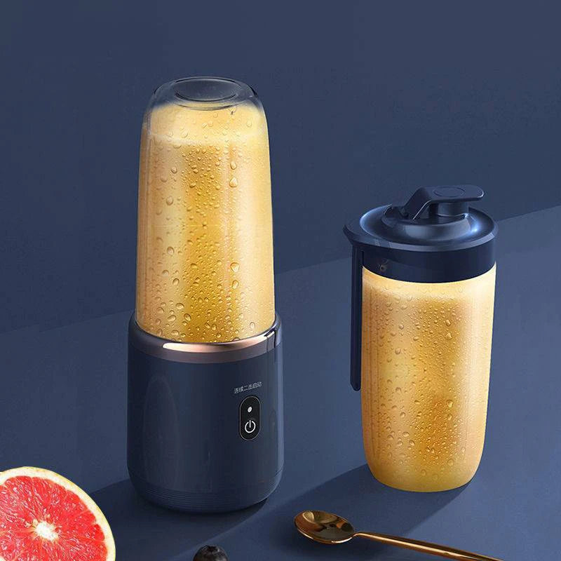 Electric Blender Juicer Portable Fruit Milkshake Cup Juicer 6 Blades Mini Automatic Strawberry Mango Smoothie Blender Machine