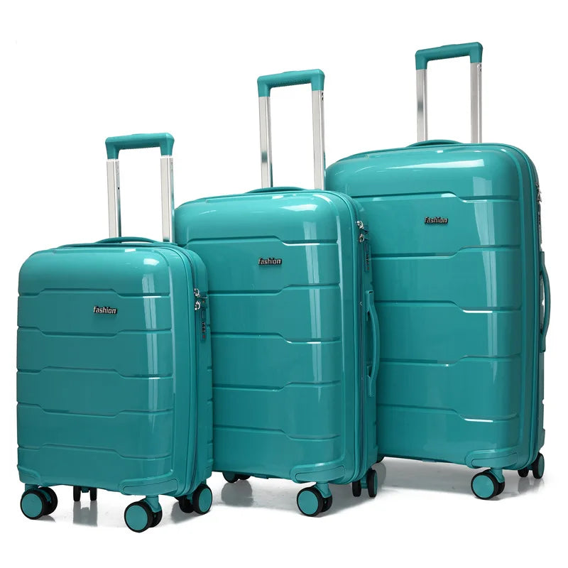 3 Pcs 20/24/28 Inch Travel Suitcase on Wheels Rolling Luggage Case Suitcase Kit for Wheels Luggage Trolley Luggage Bag Valises