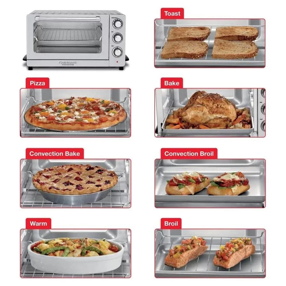 2023 New  Convection Toaster Oven Broiler | Stainless Steel