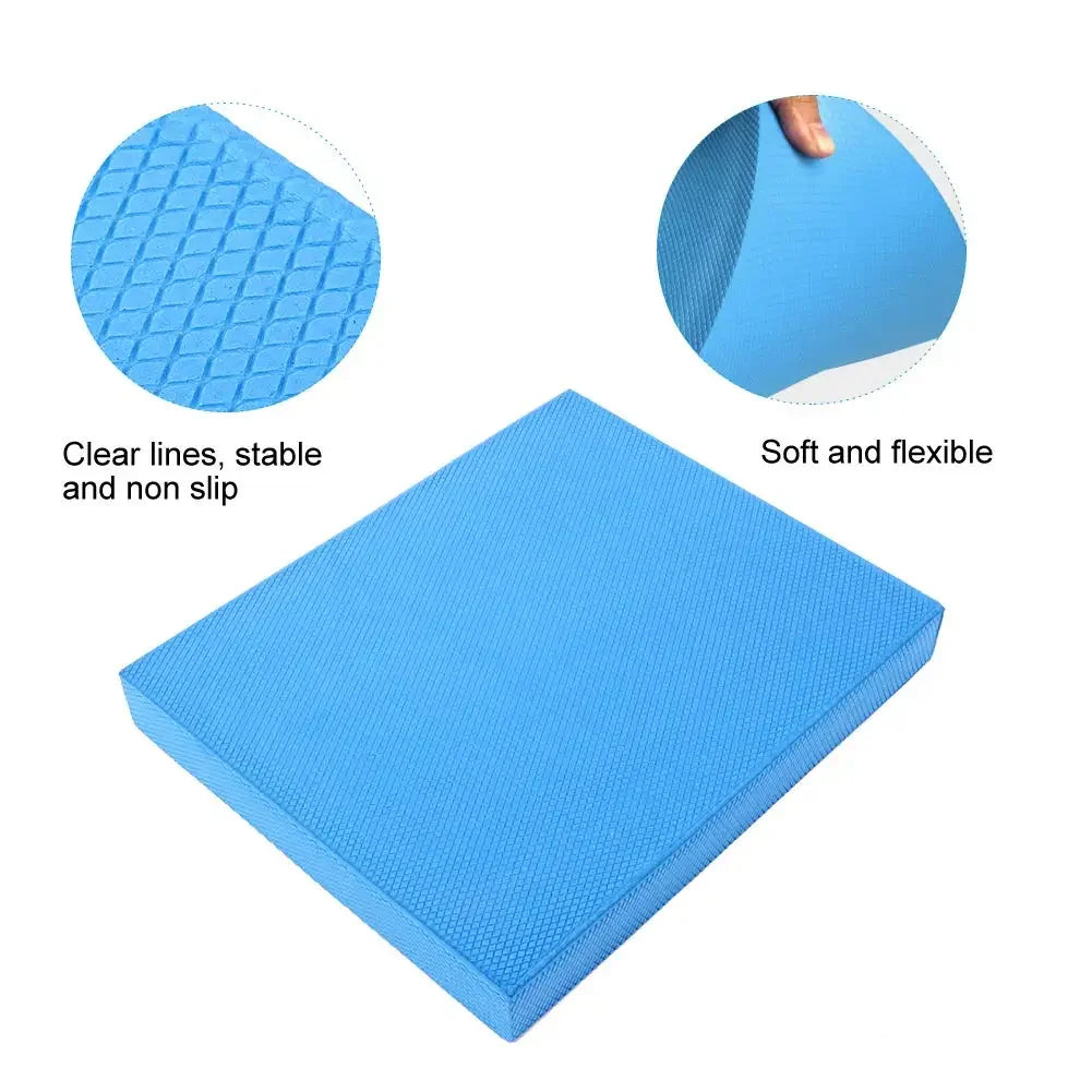 TPE Balance Pad Soft High Rebound Yoga Mat Thick Balance Cushion Fitness Yoga Pilates Plank Hold Board for Physical Therapy