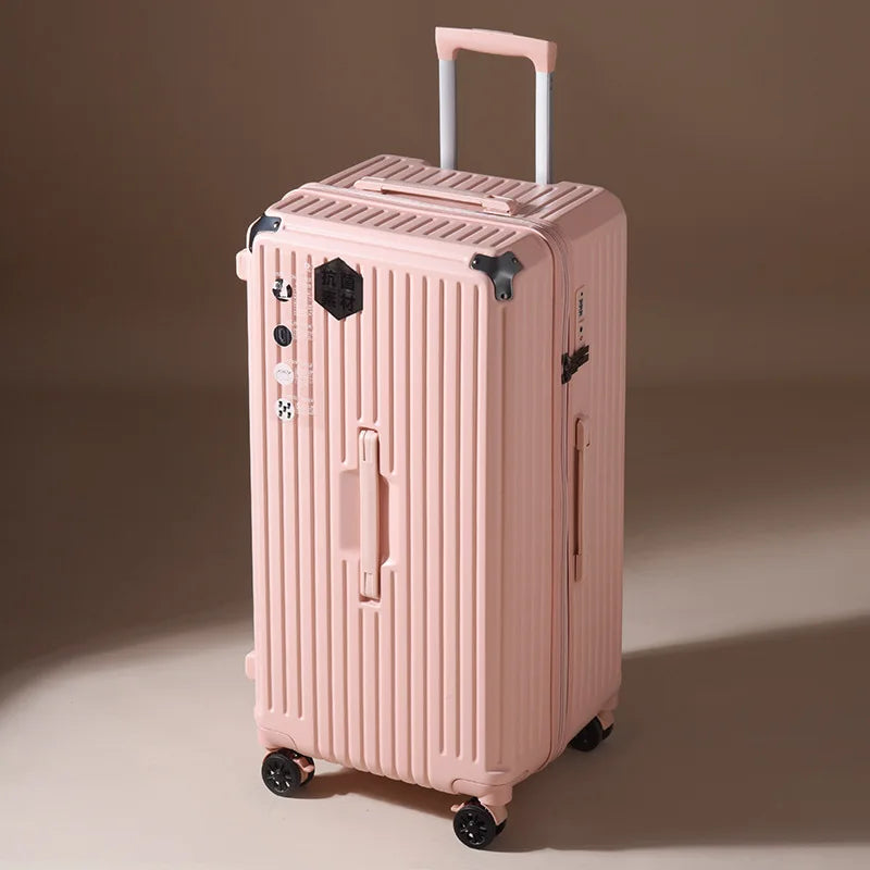 Oversized capacity student pull rod suitcase 28 "brake universal wheel travel luggage men's and women's password 32 " travel box