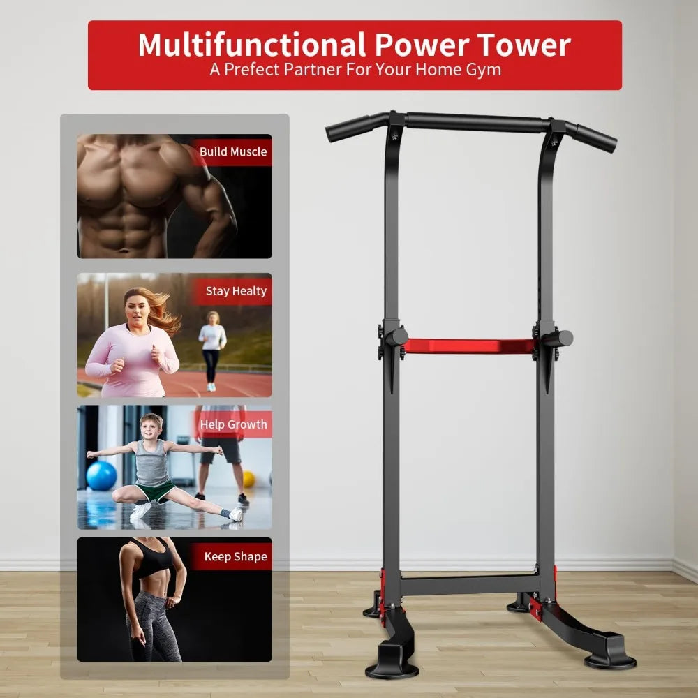 Pull Up Bar Dip Bar Power Tower Fitness Equipment for Home Workout