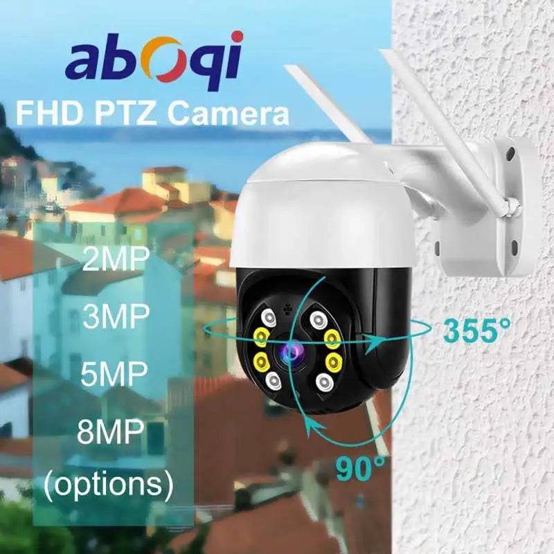 4K 8MP CCTV IP Camera Smart Wifi PTZ Camera 5x Digital Zoom AI Human Detection ONVIF Wireless Home Security Protection iCsee