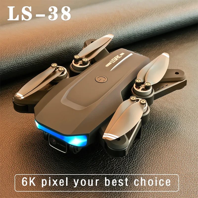 LS-38 Drone 5G 1000M HD Camera fpv GPS 6K Optical Flow Positioning Obstacle Avoidance Photography Foldable professional aerial