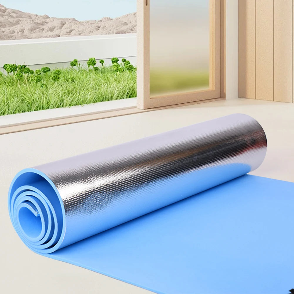 Waterproof Yoga Mat Moisture-proof Yoga Mat Portable Aluminum Membrane Exercise Mat Multifunction for Fitness Exercise