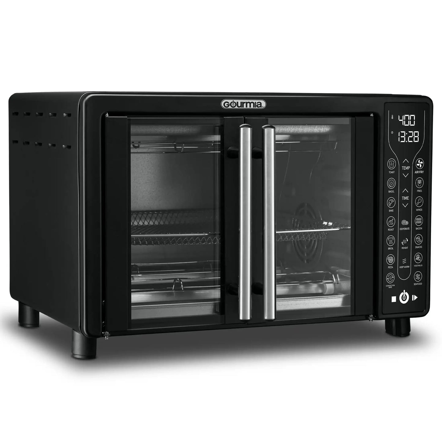 Countertop Toaster with Digital French Door Air Fryer, Oven