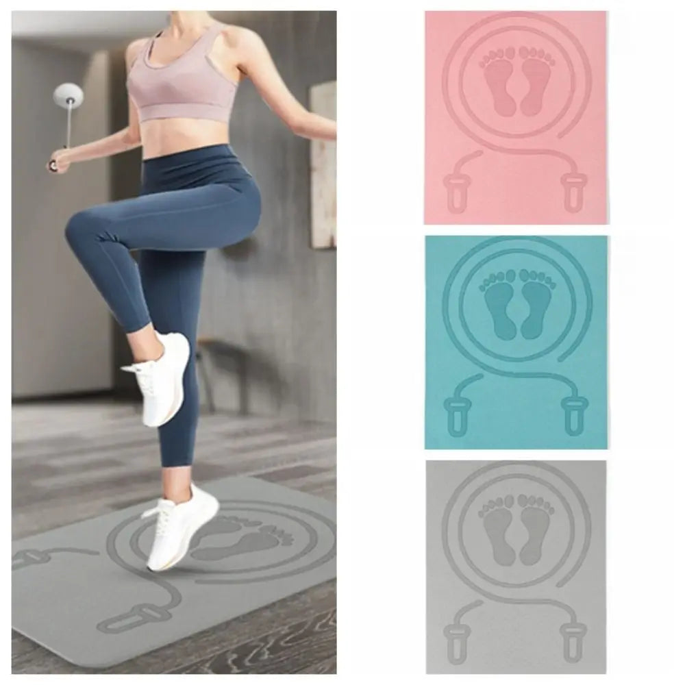 Anti-noise Jump Rope Mat Floor Mats Cushioning TPE Skipping Mat Sweat Proof Waterproof Yoga Fitness Mats Rope Sports