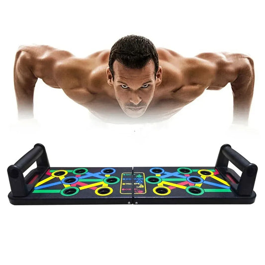 14 in 1 Push-Up Rack Board Training Sport Workout Fitness Gym Equipment Push Up Stand for ABS Abdominal Muscle Building Exercise