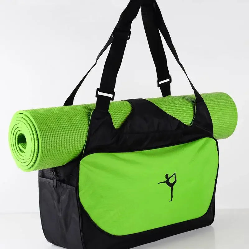 48*24*16cm Multifunctional Yoga Mat Bag Duffle Bag Fitness Yoga Bag Waterproof Yoga Pack Sports Gym Travel Handbag (No YogaMat)