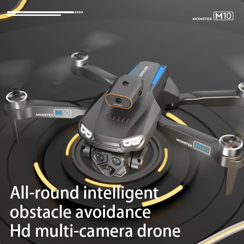 Mini Drone 4k Professional Drone 20km 6k Camera M10 Quadrotor Drone Camera 2024 8K Dual HD Aerial Photography Obstacle Avoidance