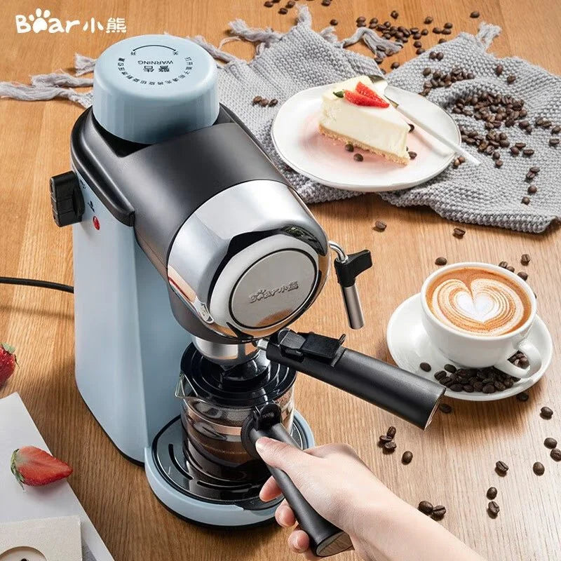 Coffee Machine Household Italian Semi-automatic Pump-pressed Milk Froth KFJ-A02N1 Portable Espresso