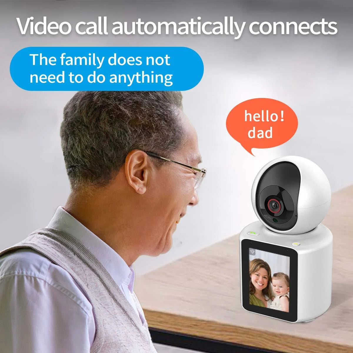 Video Call Wireless Full HD 3MP IP Camera Auto Tracking Indoor Mini Smart Home Security CCTV Surveillance Video Calling Camera