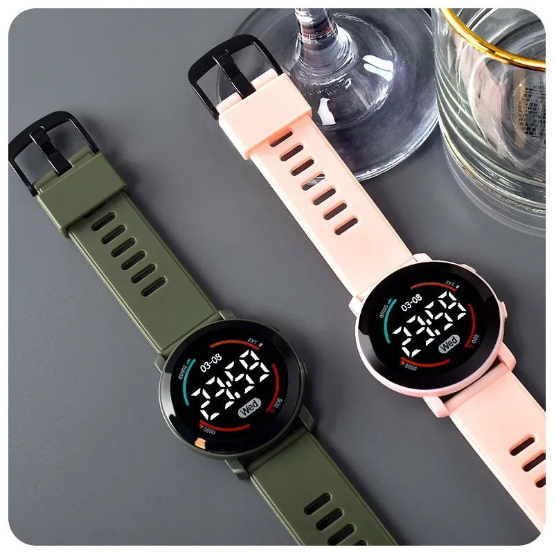 LED Digital Student Watch Luminous Waterproof Sport Children Watch Silicone Strap Electronic Wrist Watch For Unisex reloj mujer