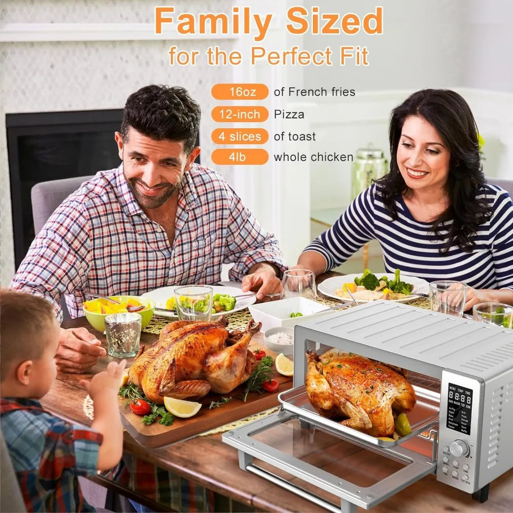 Bravo Air Fryer Toaster Smart Oven, 12-in-1 Countertop Convection, 1800 Watts, 21-Qt Capacity