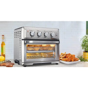 Air Fryer + Convection Toaster Oven , 7-1 Oven with Bake, Grill, Broil & Warm Options, Stainless Steel, TOA-60