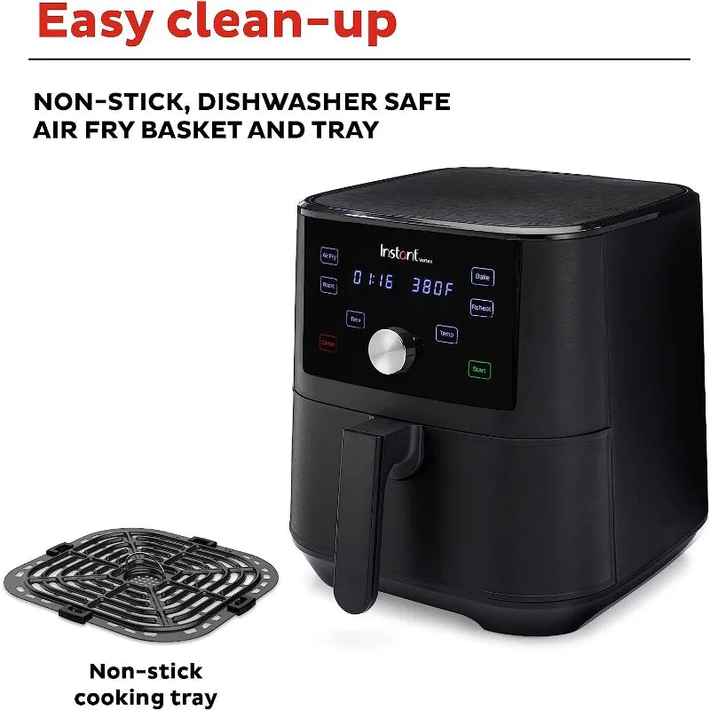 ZAOXI airfryers, Nonstick and Dishwasher-Safe Basket, Fast Cooking, Easy-to-Use, Includes Free App with over 100 Recipes