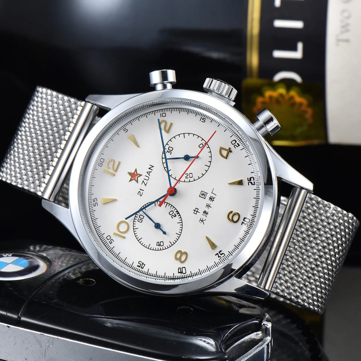 Original Seagull 1963 Men Watch China Aviation Chronograph 40mm Dial Movement Sapphire Classic Fashion Waterproof Watches