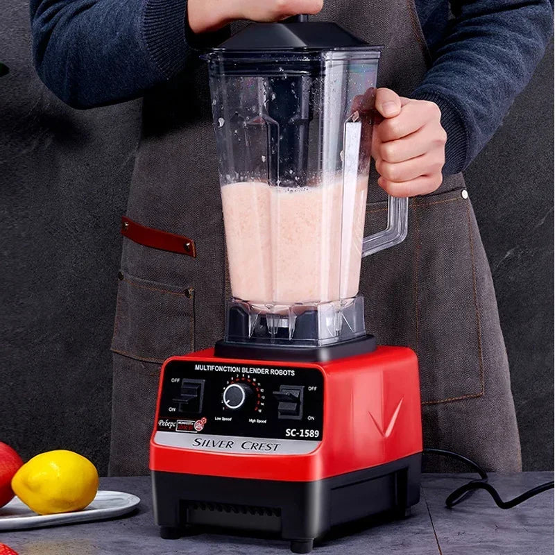 Single Cup Heavy-duty Commercial Blender, Juicer, Fruit Food Processing Machine, High-power Juice Crusher