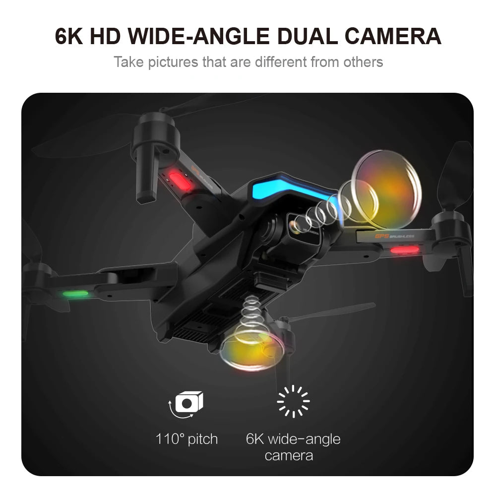 Drushless drone F188,GPS, long endurance, 6K HD dual camera hover , 5G/WIFI signal,Drone,rc drone with camera, Camera Drone