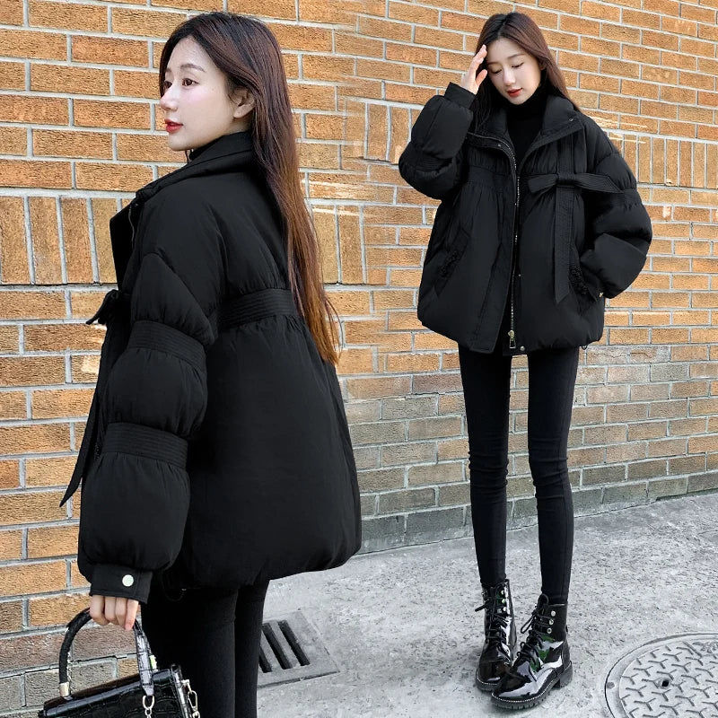 90% White Duck Down Jacket Women's Winter Clothing New Zipper Short Duck-feather Warm Outerwears Loose Casual Slim Basic Coats