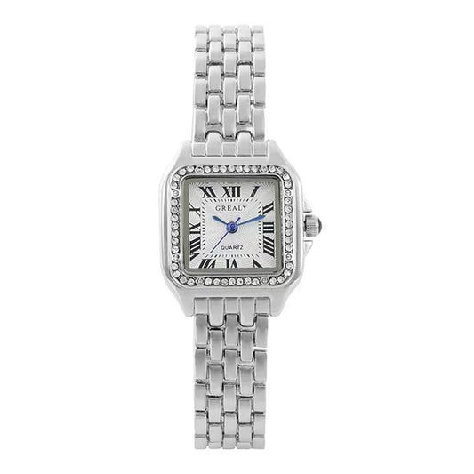 Ladies Fashion Casual Quartz Watch Women Business Stainless Steel Strap Watch