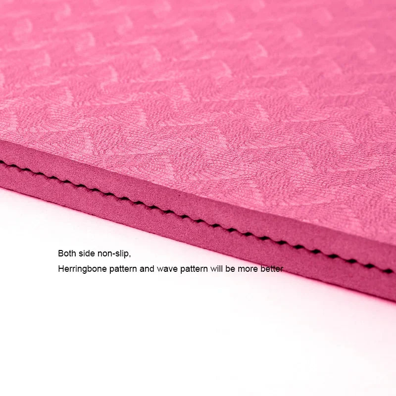 1830*610*6mm One Color TPE Yoga Non-Slip Gymnastics Gym Exercise Yoga Mat