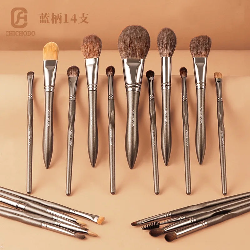 20pcs/set Animal Hair wood Powder Makeup Brushes Full set Highlight Base Make up Brush Eyebrow Eyeshadow Lip cosmetic tools kit