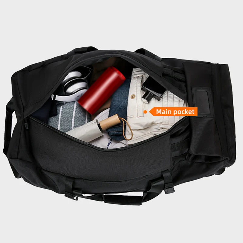 Unisex Universal Travel Bag with Wheel Large Capacity Foldable Luggage Traveling Handbag Waterproof Luggage Storage Bags XM135