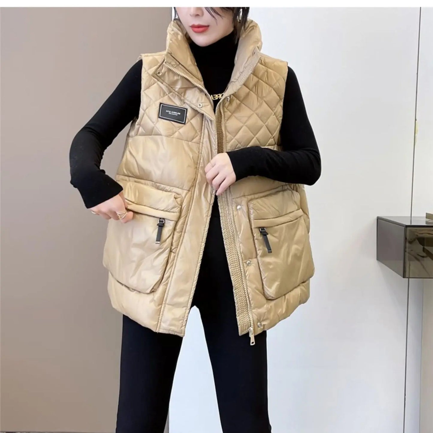 Casual Down Cotton Vest Coats Women's Clothing Short Parkas 2023 New Autumn Winter Korean Vest Jacket Girls Waistcoats fp911