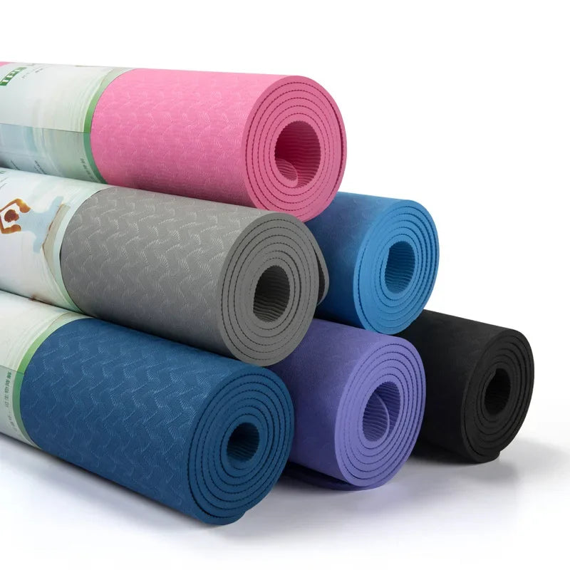 1830*610*6mm One Color TPE Yoga Non-Slip Gymnastics Gym Exercise Yoga Mat