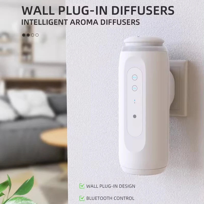 Portable Smart Diffuser Up to 300m³ Coverage Plug In Oil Diffuser For Essential Oils For Home Toilet Office Low Noise 32db