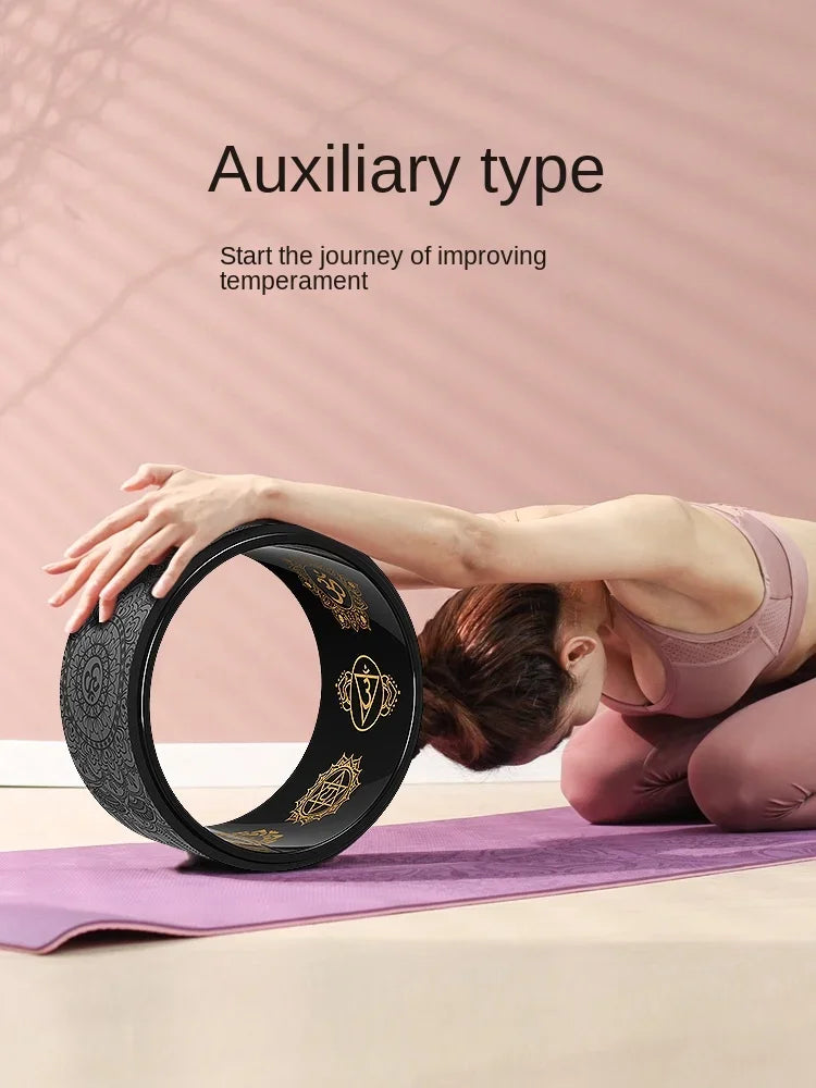 33CM Yoga Pilates Ring Wheel Hoops Circles Set For Back Rim Exercise Fitness Rings Circle Accessories Massage Skinny Legs