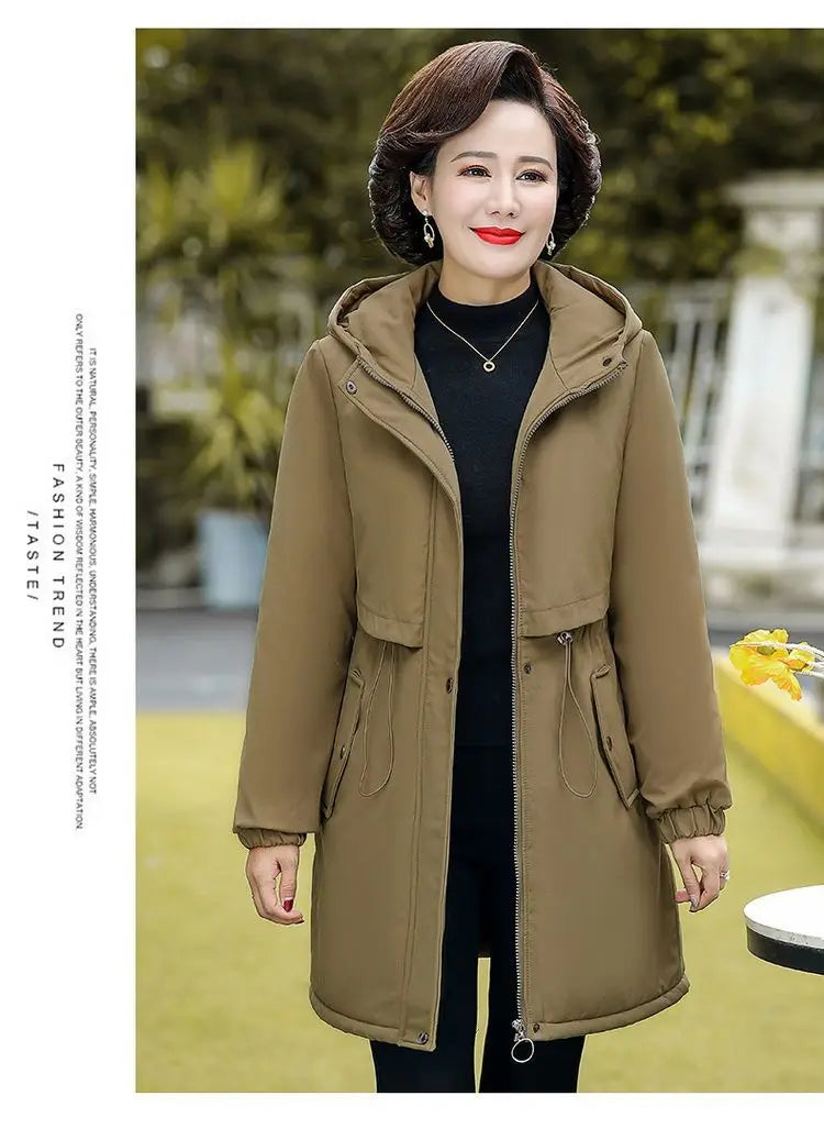 Women Jacket Parka Ultra-light Thin Down Cotton Coat 2022 Autumn Winter Slim Short Hooded Warm Women's Outerwear Clothing W25