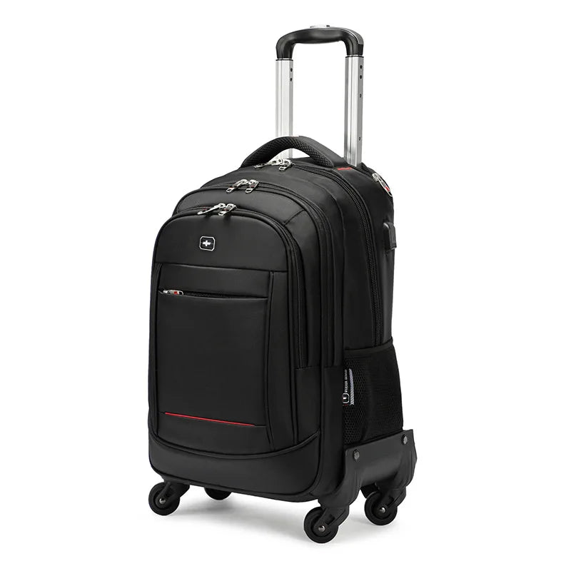 2023 New Military Knife Trolley Case New Oxford Cloth Suitcase Business Trolley Bag Computer Suitcase