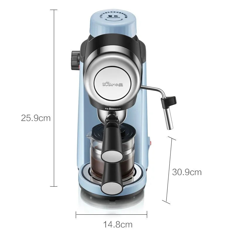 Coffee Machine Household Italian Semi-automatic Pump-pressed Milk Froth KFJ-A02N1 Portable Espresso