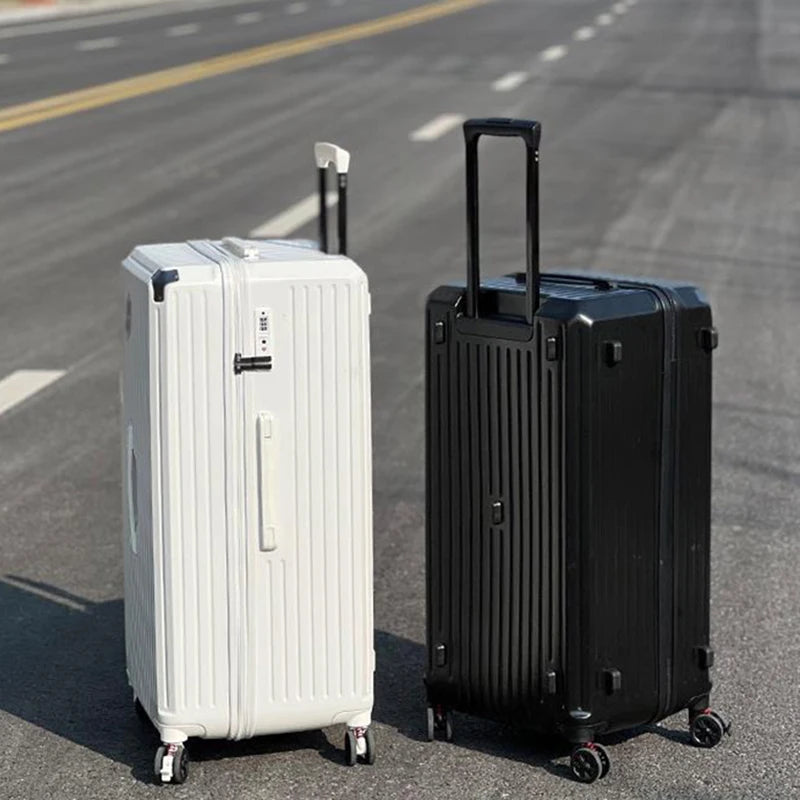 Couple's Large Capacity 22"24"26"28" Inch Luggage Durable Unisex Trolley Suitcase Student Portable Storage Box Travel Bag Trunk