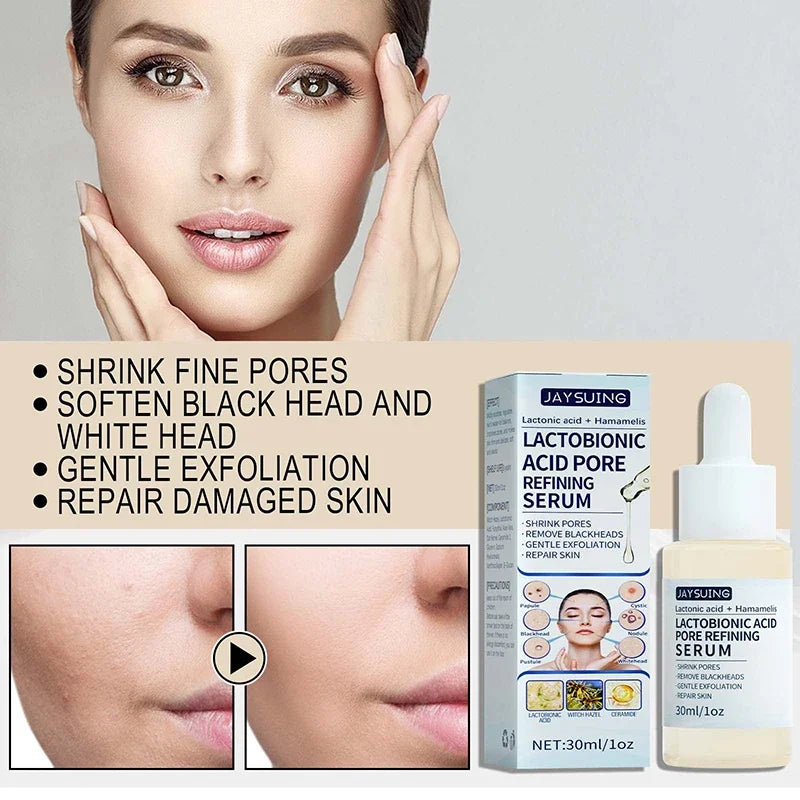 Pore Shrinking Face Serum Removing Large Pore Tightening Repairing Facial Pore Minimizing Purify Pore Whitening Skin Care