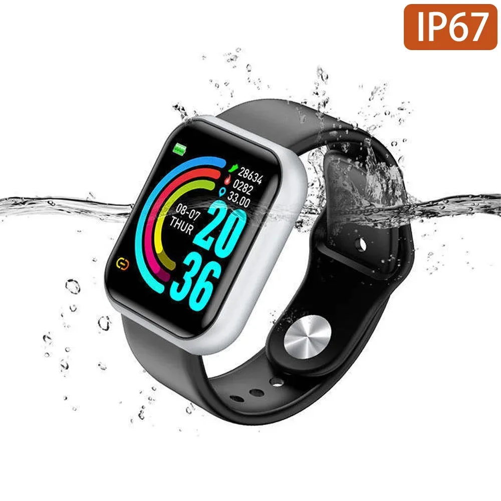 Multifunctional Smart Watch Man watch Bluetooth Connected Phone Music Fitness Sports Bracelet Sleep Monitor Y68 Smartwatch D20