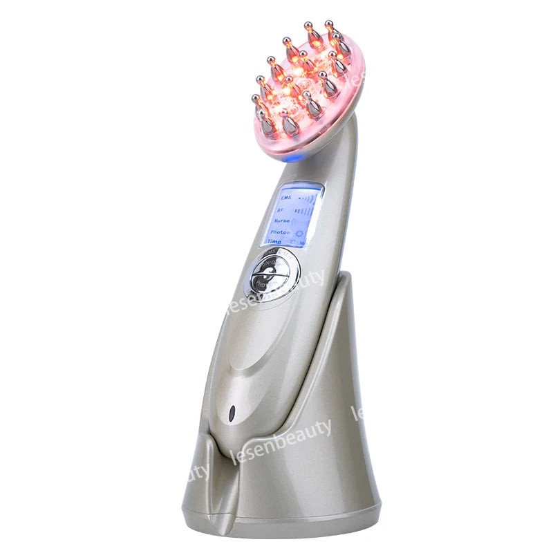 EMS Vibrating Scalp Massage Comb Infrared Red Light Anti-Hair Loss Treatment Instrument Hair Care Instrument Home Hair Care Tool