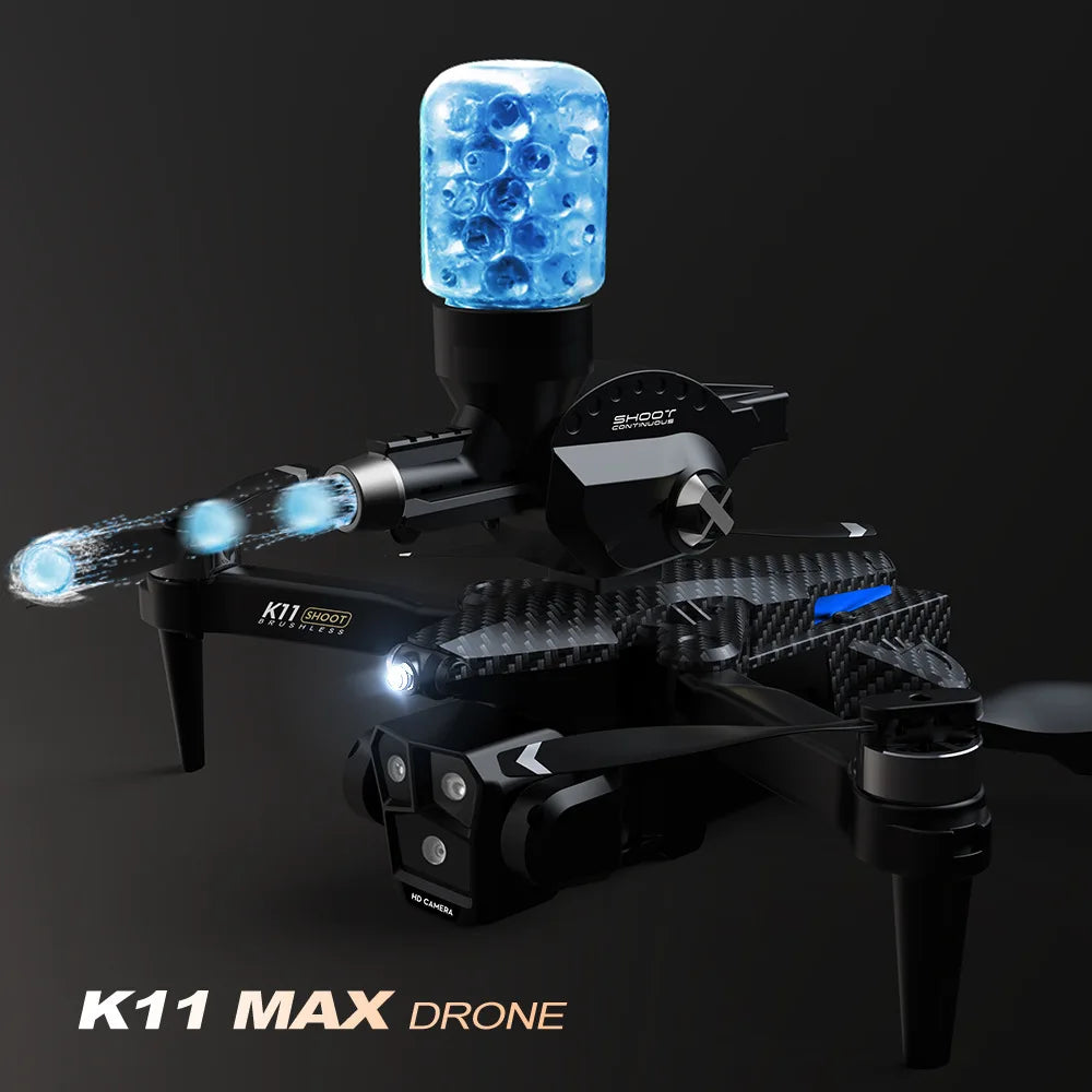 RC Quadcopter Capable of Launching Water Bombs Drone Optical Flow Three Camera Four Axis Aircraft Combat RC Plane Toys Gift Boys