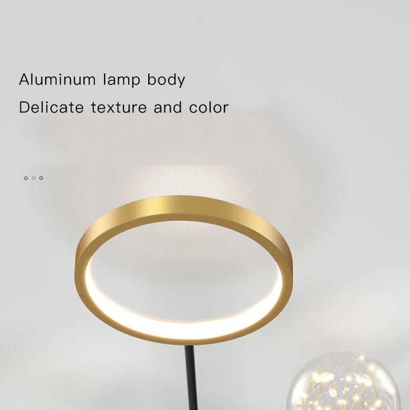 Modern Nordic Living Room Chandelier Led Smart Lights Gold Black Ceiling Lamp For Bedroom Hall Kitchen Children's Home Decor