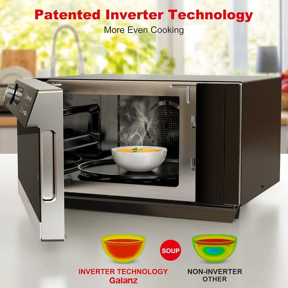 GTWHG12S1SA10 4-in-1 ToastWave with TotalFry 360, Convection, Microwave, Toaster Oven, Air Fryer, 1000W,1.2 Cu.Ft, LCD Display