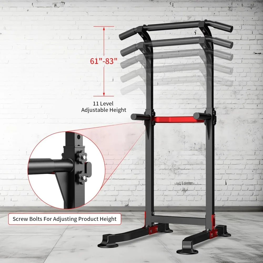 Pull Up Bar Dip Bar Power Tower Fitness Equipment for Home Workout